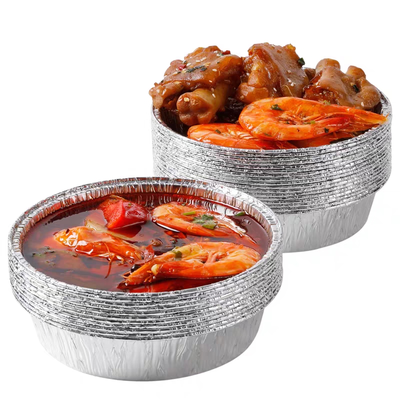 round aluminum foil contianer 