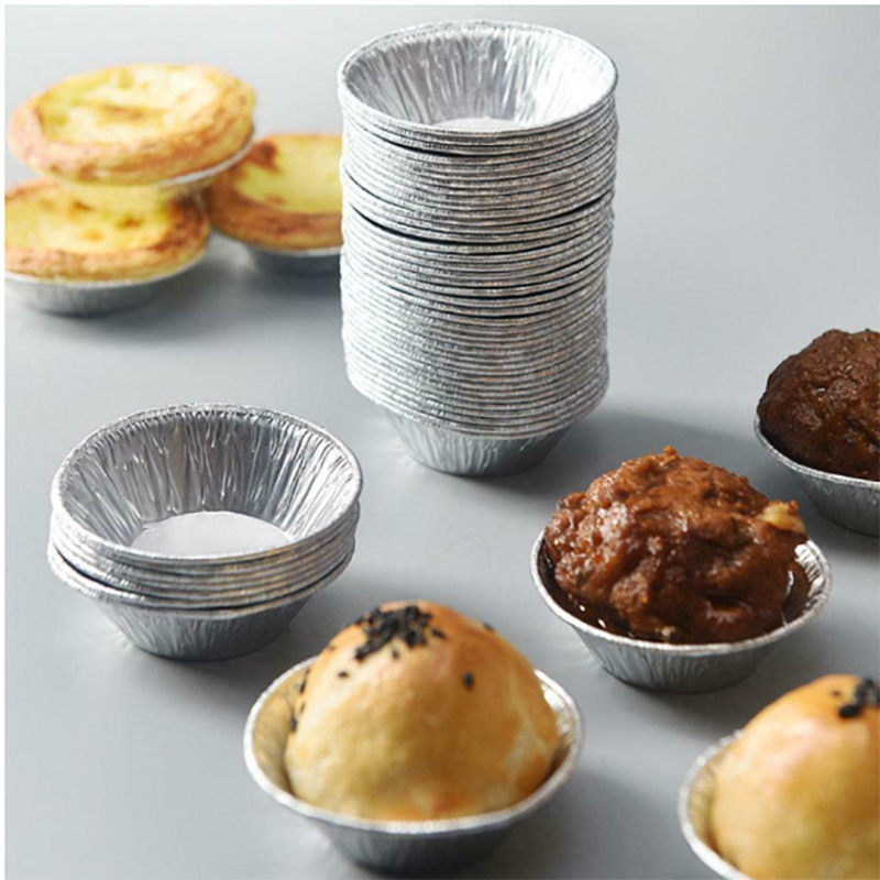Mini silver disposable aluminum cup