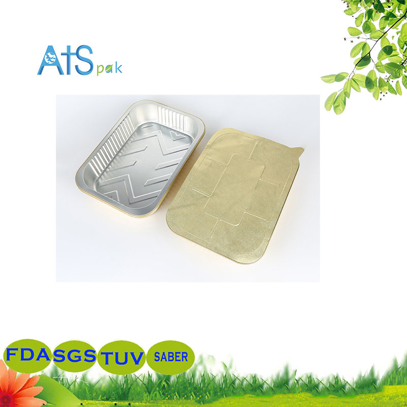 Rectangular thickened and deepened 2200ml grilled fish aluminum foil packing box