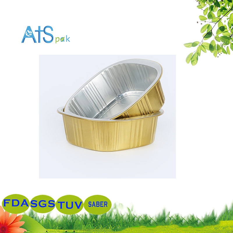 Package can be sent out can be equipped with plastic cover disposable aluminum foil box