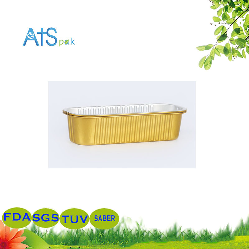 Golden Cake Sushi to Go Packing Aluminum Foil Box