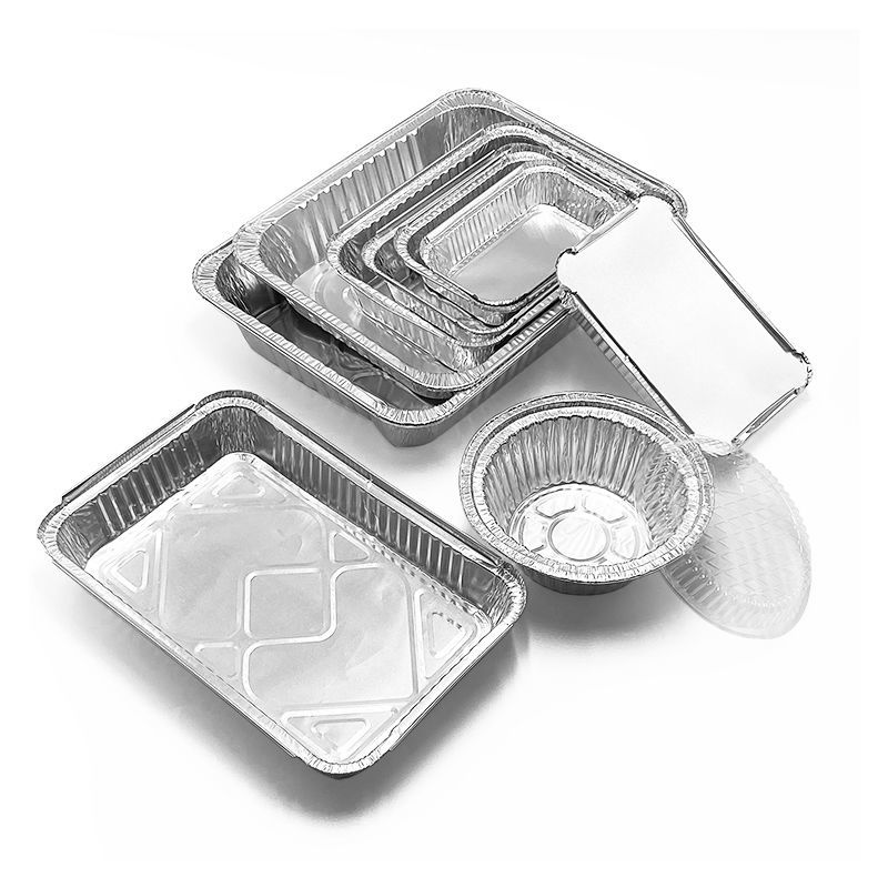contenedores de papel de aluminio